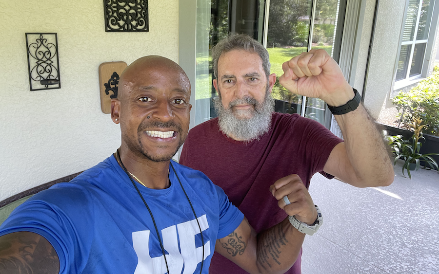 Post workout selfie with Mr. Carlos!