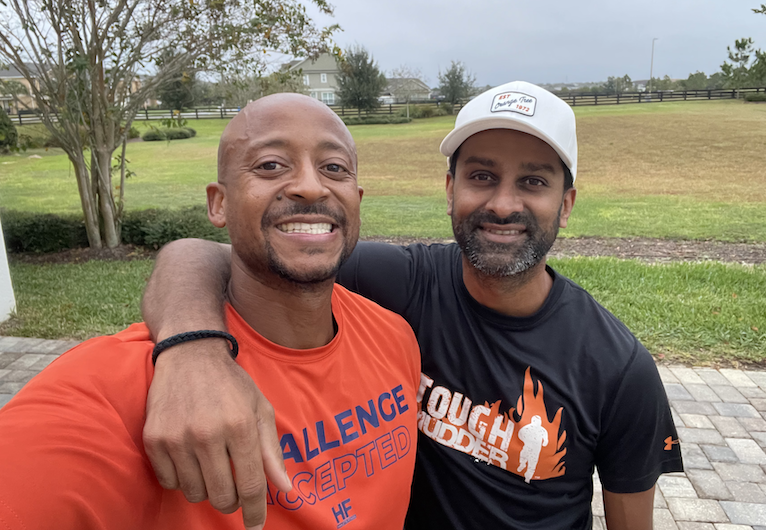 Post workout selfie with Aakash!